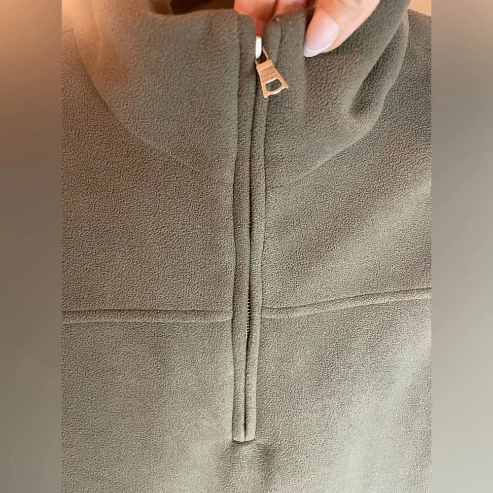Banana Republic 1/3‎ Zip Pullover Olive Mens Size M